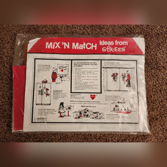 Stik-ees Plastic Decal Reusable Clings to Windows ZZ Teddy Valentine - Picture 12 of 12